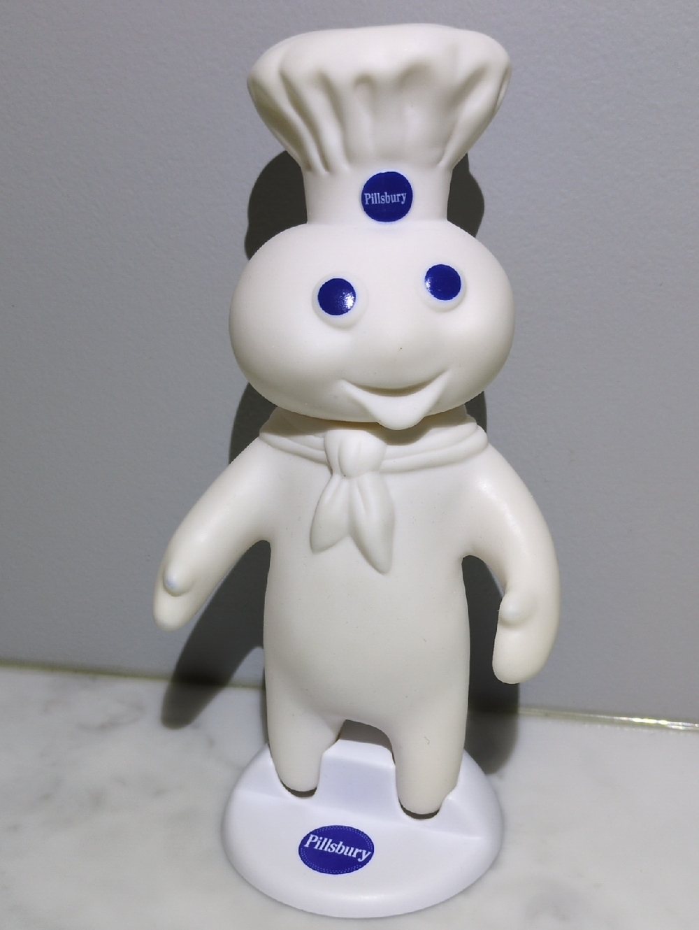 Vintage Pillsbury Doughboy Figurine - White with Blue Accents